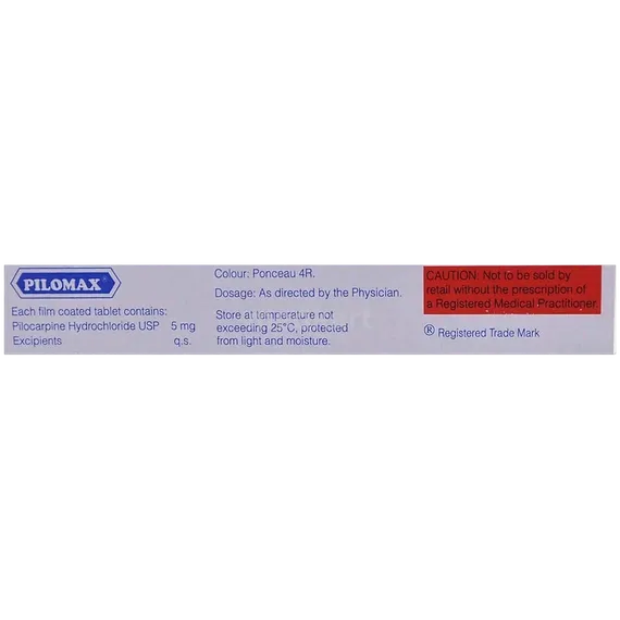 pilomax 5mg tablet 10's